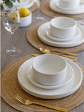 Mikasa White Camberlie dinner set 12-piece, imported from the UK