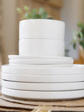 Mikasa White Camberlie dinner set 12-piece, imported from the UK