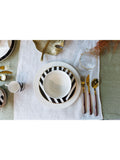 Mikasa white Luxe Deco china dinnerware set 12 piece, imported from the UK