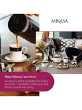 Mikasa white Luxe Deco china dinnerware set 12 piece, imported from the UK