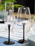 Mikasa Black Palermo champagne flutes set of 4, imported from the UK
