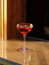 Next Mikasa Gold Sorrento Crystal Coupe Champagne Glasses Set of 4 350ml- Buy online at McGrocer