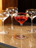 Mikasa Gold Sorrento coupe champagne glasses set of 4 350ml, imported from the UK