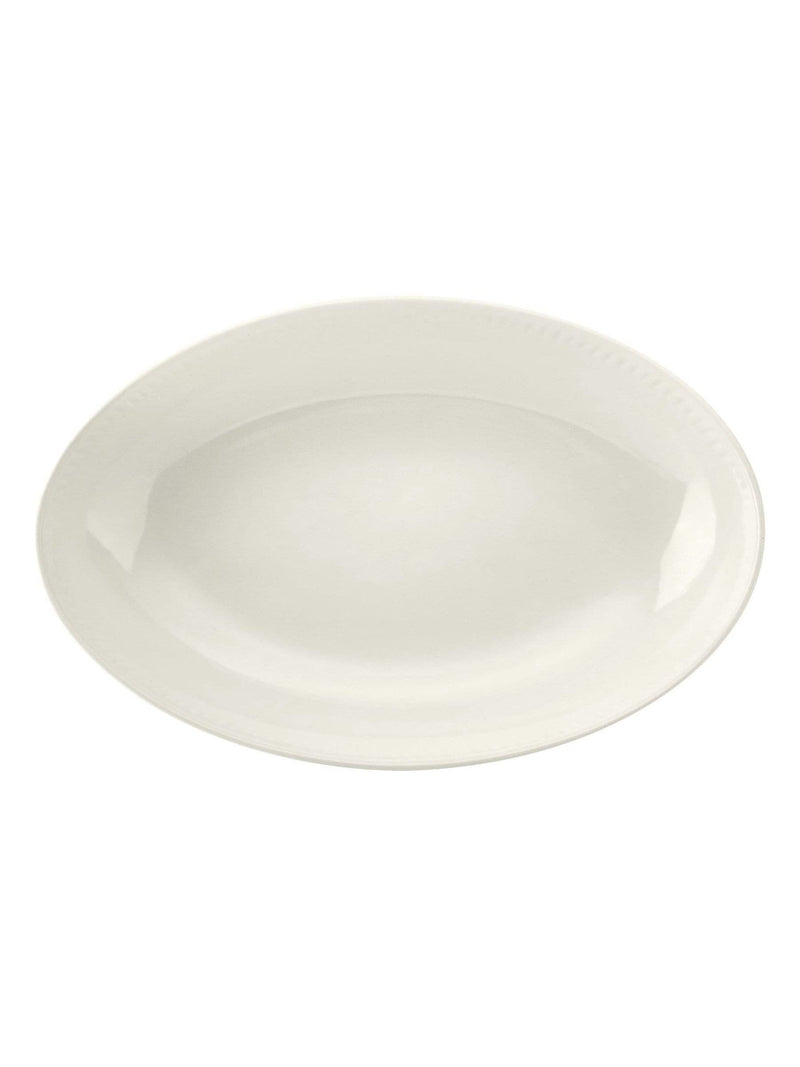 Mikasa White Large Cranborne oval ceramic serving dish, imported from the UK