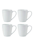 Mikasa white chalk porcelain mugs set of 4 380ml, imported from the UK