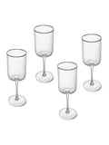 Mikasa Gold Sorrento wine glasses set of four, imported from the UK