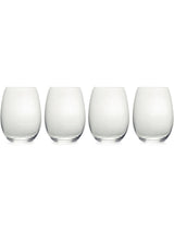 Next Mikasa Set of 4 Clear Julie Crystal Stemless Wine Glasses- Buy online at McGrocer