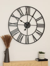 Next Charles Bentley Black Wimbleball Skeleton Design Wall Clock- Buy online at McGrocer