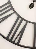 Charles Bentley black Wimbleball skeleton wall clock 80cm (British brand)