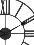 Charles Bentley black Wimbleball skeleton wall clock 80cm (British brand)