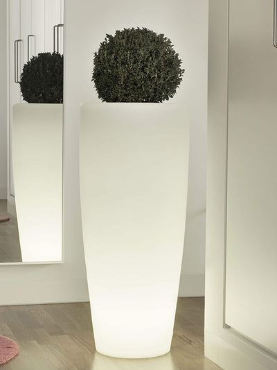 Next New Garden White Bambu Flowerpot with Rechargeable Battery- Buy online at McGrocer