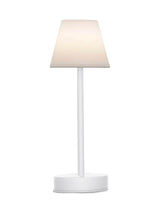 Next New Garden Lola Slim 30 White Table Lamp with Rechargeable Battery- Buy online at McGrocer