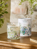 Apricot Blossom Green Floral Gardening Candle 9cm - British product