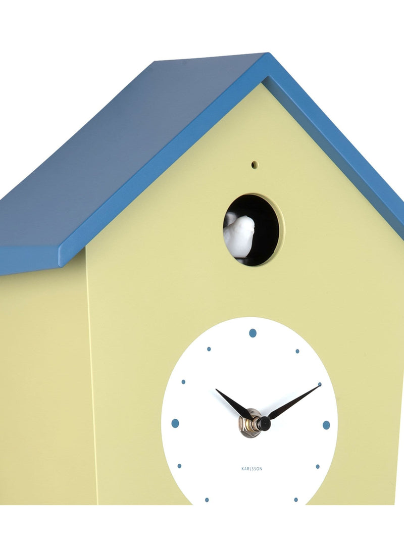 Karlsson tea green classic blue cuckoo wall clock ONE, UK version