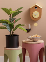 Next Karlsson Grato Cuckoo Wall Clock Ochre Yellow & Soft Yellow- Buy online at McGrocer