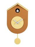 Karlsson Grato Cuckoo Wall Clock Ochre Yellow & Soft Yellow, UK version