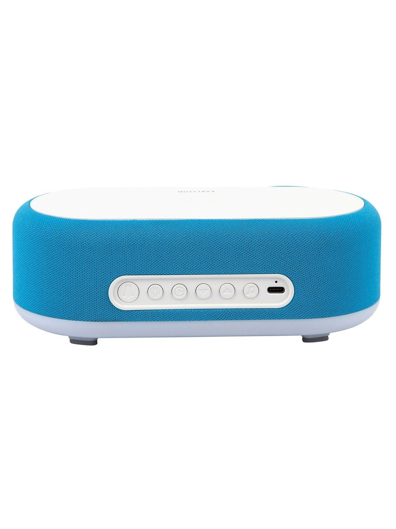 Karlsson bright blue vogue alarm clock with phone charger ONE, UK version