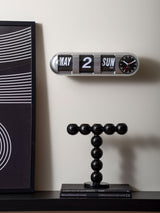 Next Karlsson Silver Tube Flip Wall Clock- Buy online at McGrocer