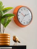 Karlsson Bright Orange Modern Retro Wall Clock 34cm, UK version