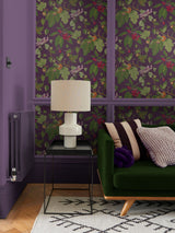 Next Graham & Brown Plum Craftwork Trail Wallpaper Sample- Buy online at McGrocer