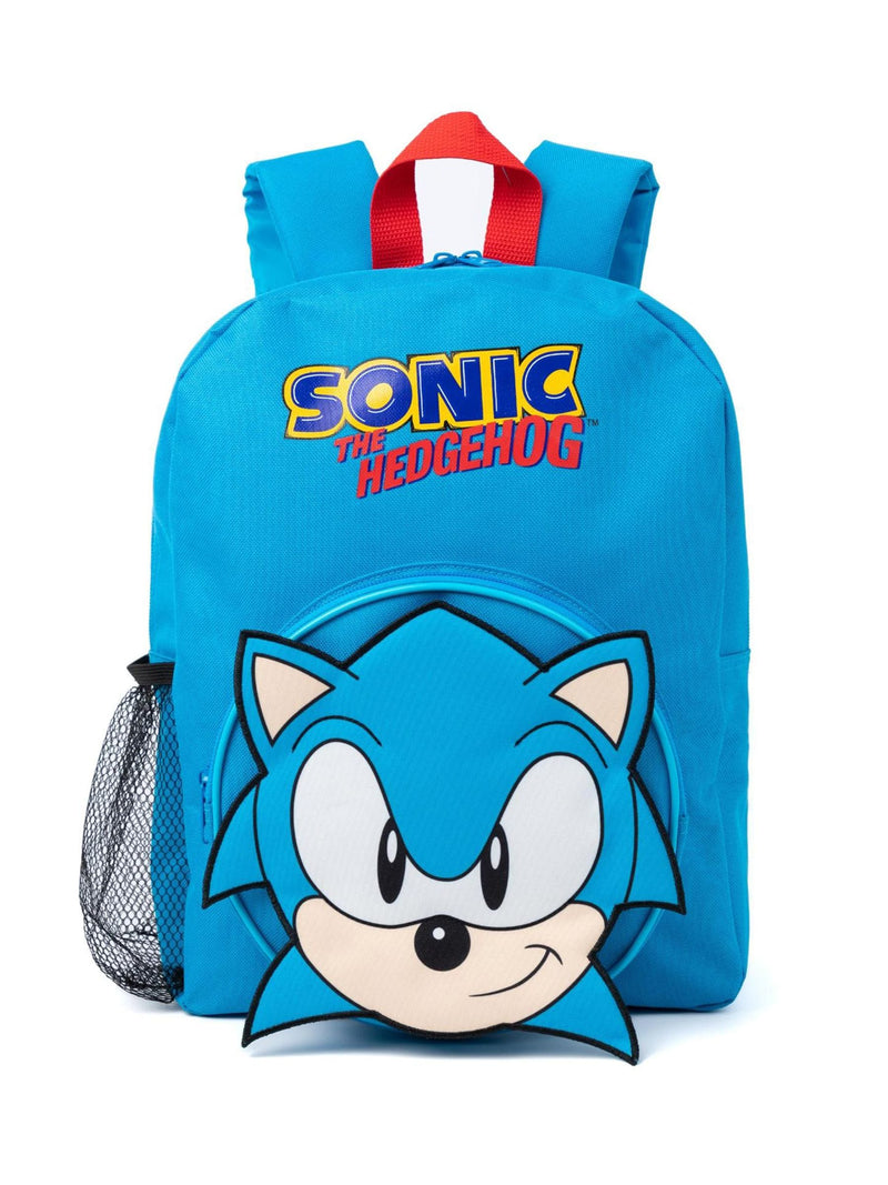 Sonic the Hedgehog blue backpack set 4 piece (British brand)