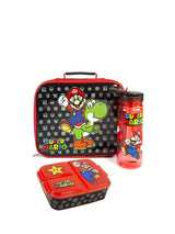 Next Vanilla Underground Black Kids Nintendo Super Mario Lunch Bag Bottle and Snack Pot Set- Buy online at McGrocer