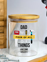 Next PMC Personalised Fixer of All Things Storage Jar 13cm- Buy online at McGrocer