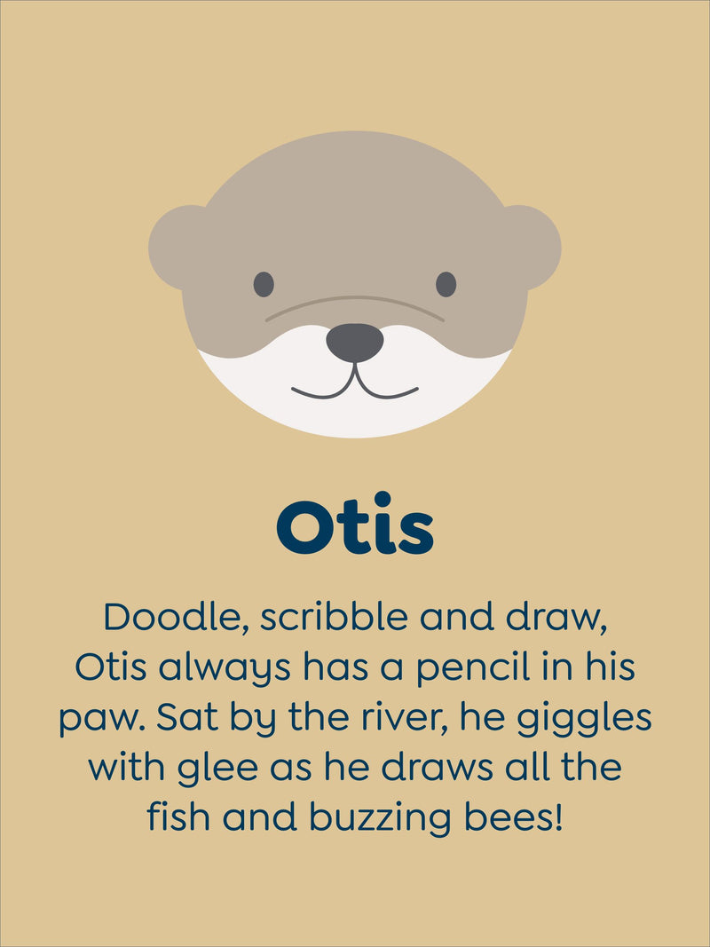 JoJo Maman Bébé Otis Otter medium plushie - British product