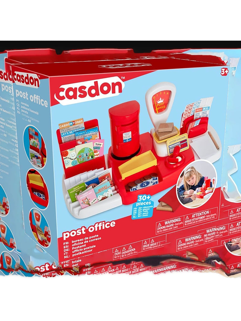 Casdon Post Office set with working scales - British product