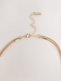 Gold tone two row drop necklace, UK version