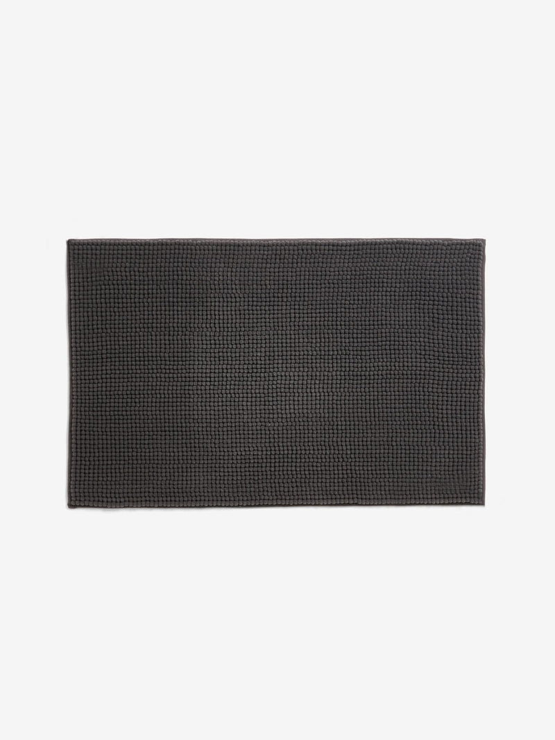 Bobble bath and pedestal mat set charcoal grey - British product