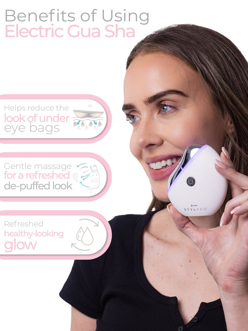Stylpro White Heated LED Electric Gua Sha (British brand)