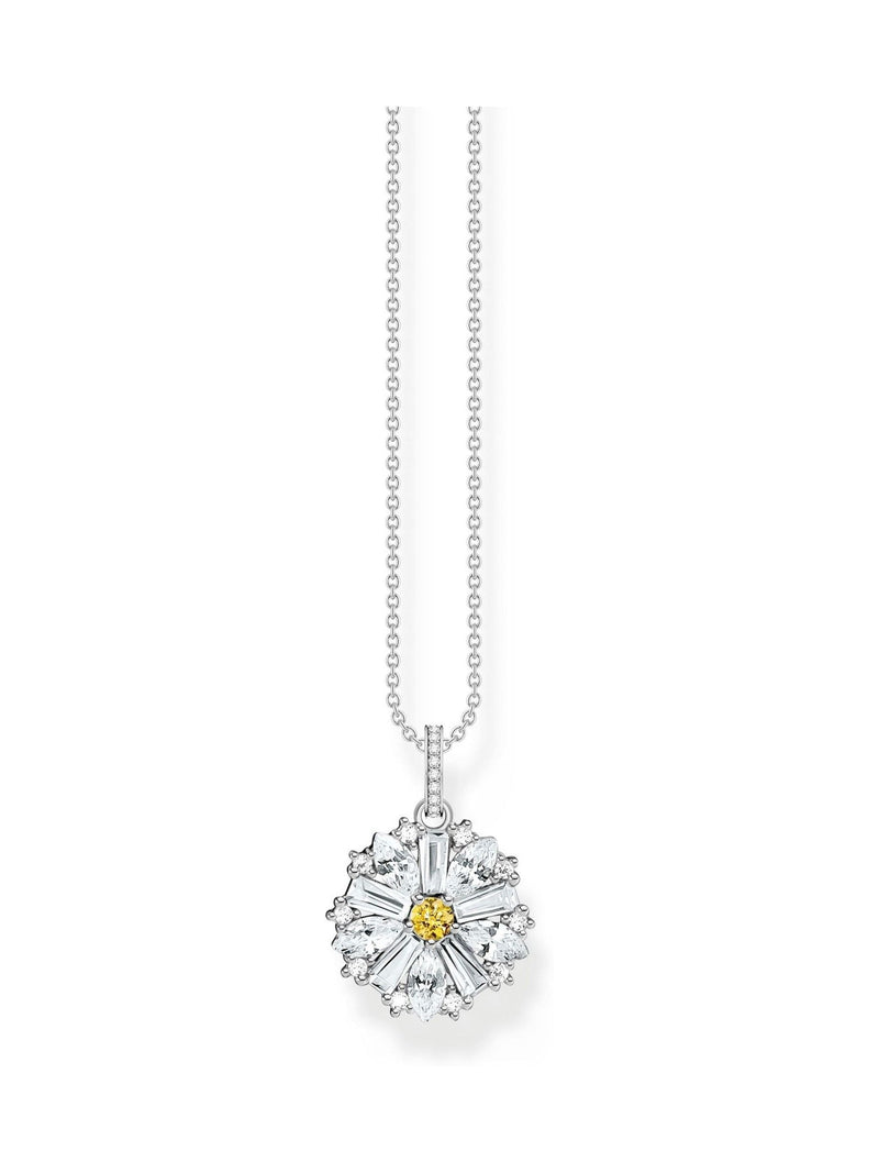 Thomas Sabo Yellow Lovely Daisy Chain Necklace With Pendant