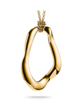 Thomas Sabo gold tone natural beauty necklace with organically shaped pendant (British brand)