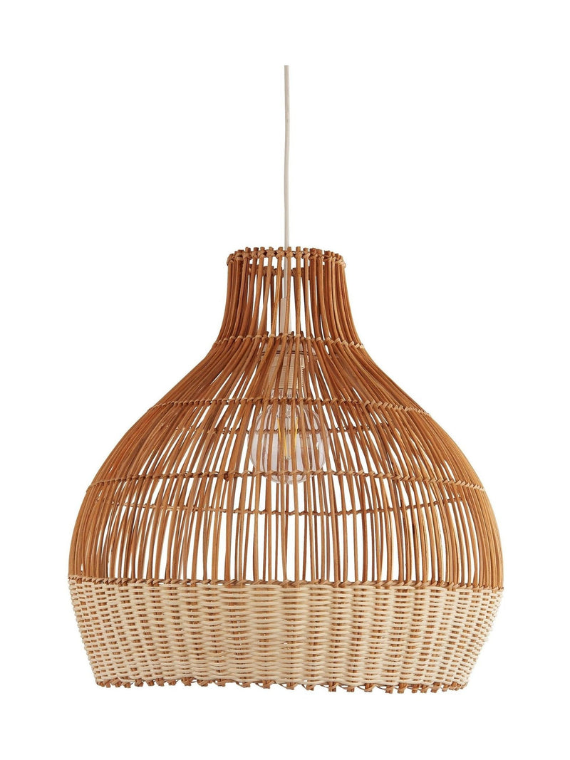 Searchlight Natural/Cream Rattan Shade Ceiling Light 50cm, UK version