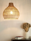 Searchlight Natural/Cream Rattan Shade Ceiling Light 50cm, UK version