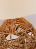 Searchlight Kaia woven table lamp natural white 44cm - British product