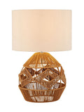 Searchlight Kaia woven table lamp natural white 44cm - British product