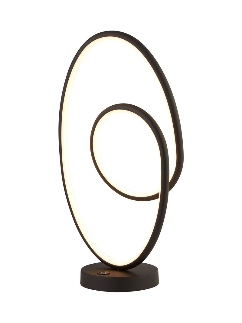 Searchlight black and white LED touch table lamp 47cm, UK version