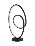 Searchlight black and white LED touch table lamp 47cm, UK version