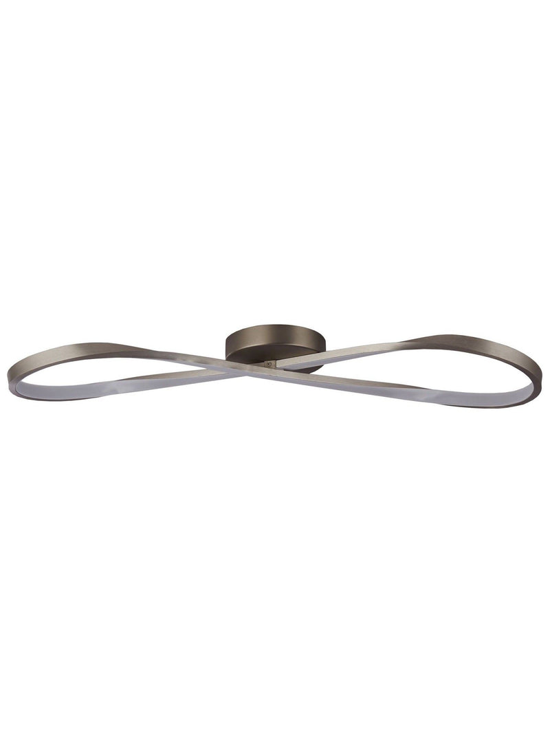 Searchlight Infinity LED ceiling light satin nickel, imported from the UK