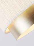 Searchlight Dahlia two-tier lampshade in white and champagne, UK version