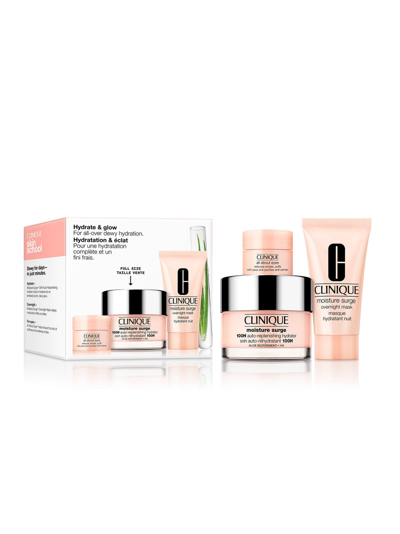 Clinique Hydration Glow Dewy Skincare Gift Set - British product