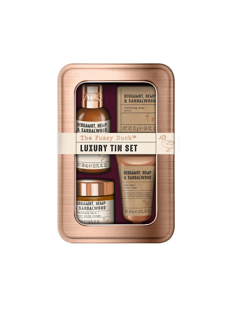 Baylis & Harding The Fuzzy Duck Bergamot, Hemp & Sandalwood Mens Luxury Grooming Tin Gift Set