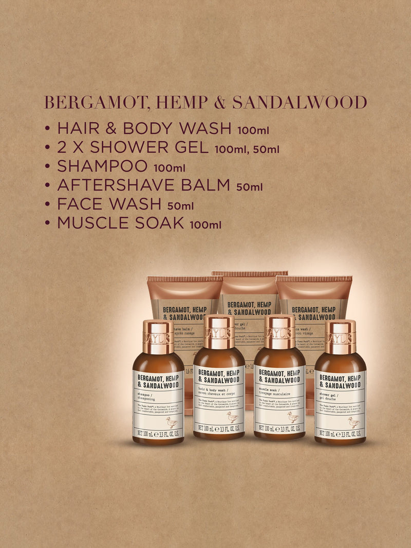 Baylis & Harding men's grooming set Bergamot Hemp Sandalwood - British product