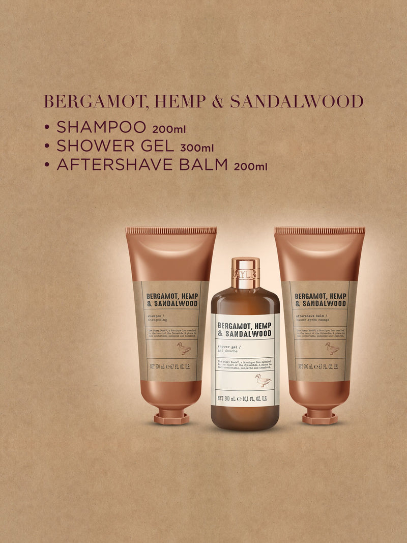 Baylis & Harding The Fuzzy Duck grooming gift set with bergamot, hemp, and sandalwood scents - British product