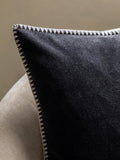 Gallery Home black velvet cushion 50cm, imported from the UK
