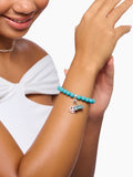 Thomas Sabo turquoise imitation bead bracelet 15-19cm (British brand)