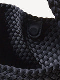 NAGHEDI black medium hobo bag (British brand)