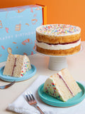 Cutter & Squidge Happy Birthday Vanilla Sprinkle Cake - British product